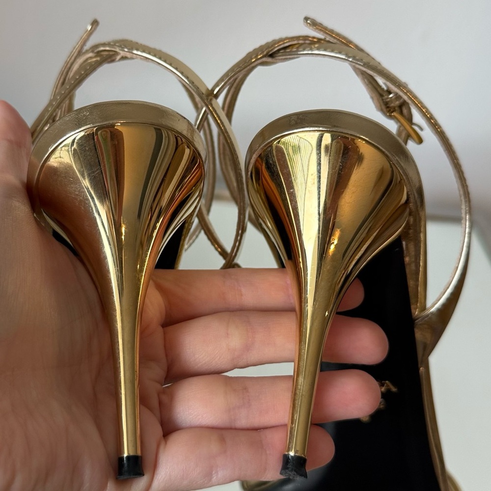 EUC Prada 100mm brushed-finish sandals $1,290 39.5 - Picture 6 of 14